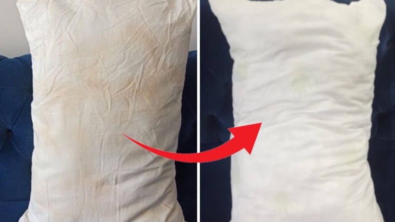 Yastık sararmasını “el ayarıyla” giderin: Çamaşır makinesine bir çay kaşığı koymak yetiyor