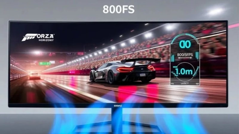 Dünyanın ilk 800 Hz yenileme hızına sahip oyuncu monitörü tanıtıldı