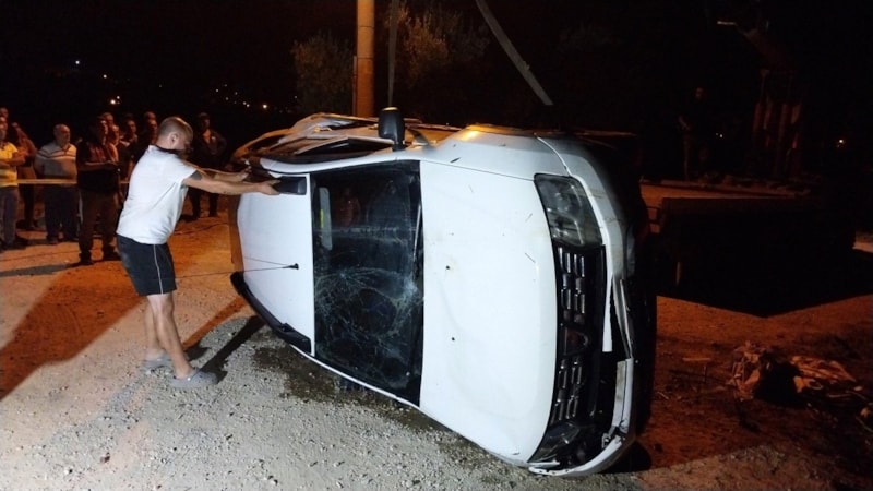 Antalya'da sulama kanalına düşen cipteki sürücü ile akrabası öldü