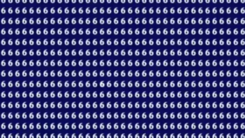 Gören dahi, göremeyen… Bir daha baksın! “6”ların arasında gizlenen “0” nerede?