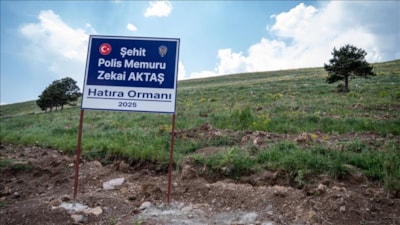 Şehit Polis Zekai Aktaş’ın adı, Erzurum’da hatıra ormanıyla yaşatılıyor