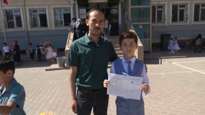 Kilis'te karnesini alan Suriye'ye dönüyor