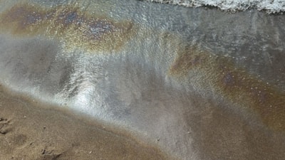 Bartın'da deniz suyunun rengi değişince sahil boşaltıldı