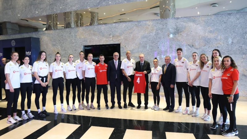 Cumhurbaşkanı Erdoğan, Filenin Sultanları'nı kabul etti