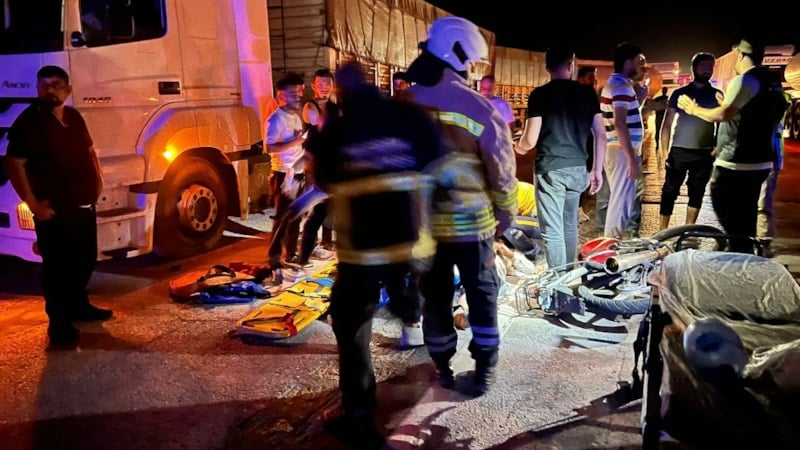 Mardin'de tır ile çarpışan motosikletteki 1 kişi öldü