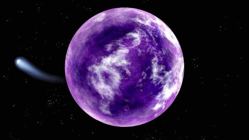 Dünya bir zamanlar mor bir mermere benziyordu: İşte nedeni