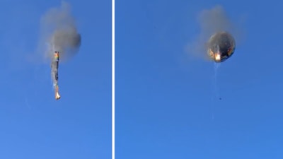 Brezilya'da yanan sıcak hava balonu düştü: 8 ölü