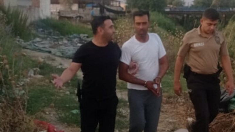 Aydın'da 8 yıl hapisle aranan firari hükümlü derede yakalandı