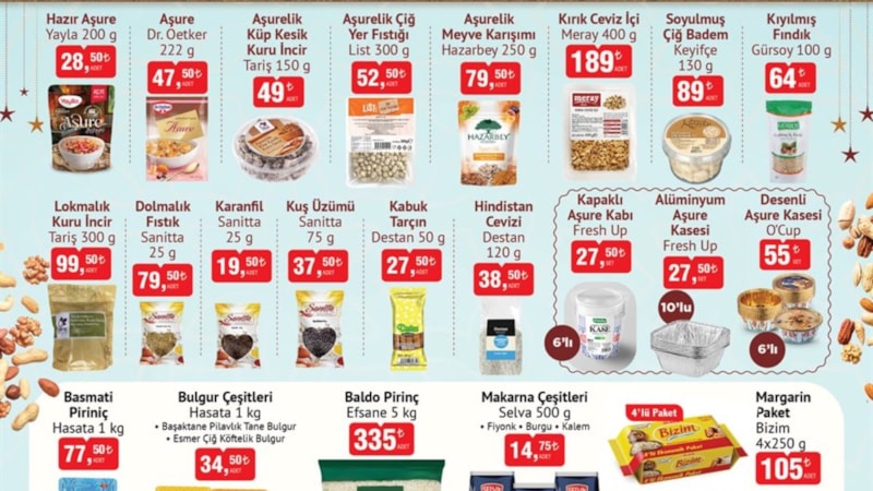 BİM'de Aşure Günü 2025: Bütün malzemeler geldi! İşte fiyatları...