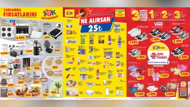 ŞOK 25 Haziran Aktüel Katalog: 2000 TL indirimli Vans ayakkabı çeşitleri geliyor