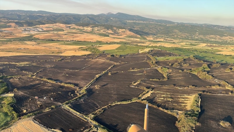 Balıkesir Susurluk’taki arazi yangını kontrol altına alındı