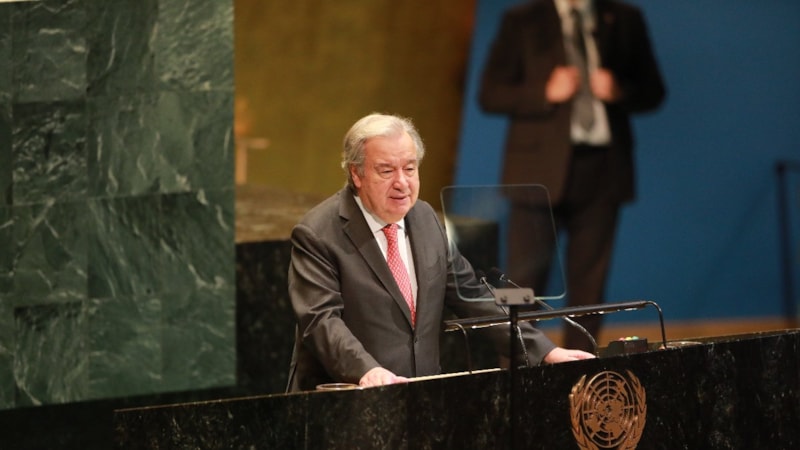 BM Genel Sekreteri Guterres: Filistinlilerin yaşadığı acılar gölgede kalamaz