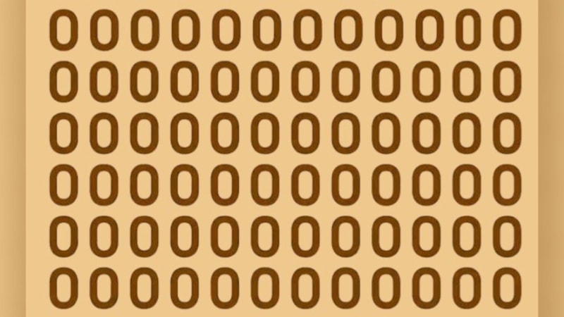 Optik Zeka Testi: 7 saniye içinde “0” sayısını bulun…