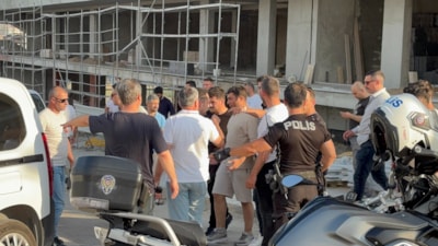 Edirne'de inşaat işçilerinin kavgasına polis biber gazıyla müdahale etti