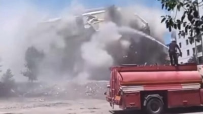 Diyarbakır'da kontrollü yıkım sırasında 8 katlı bina çöktü