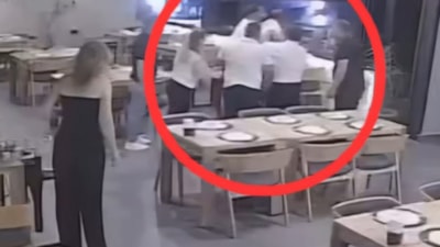 Adana'da boğazına yiyecek kaçan müşteri Heimlich manevrasıyla kurtarıldı