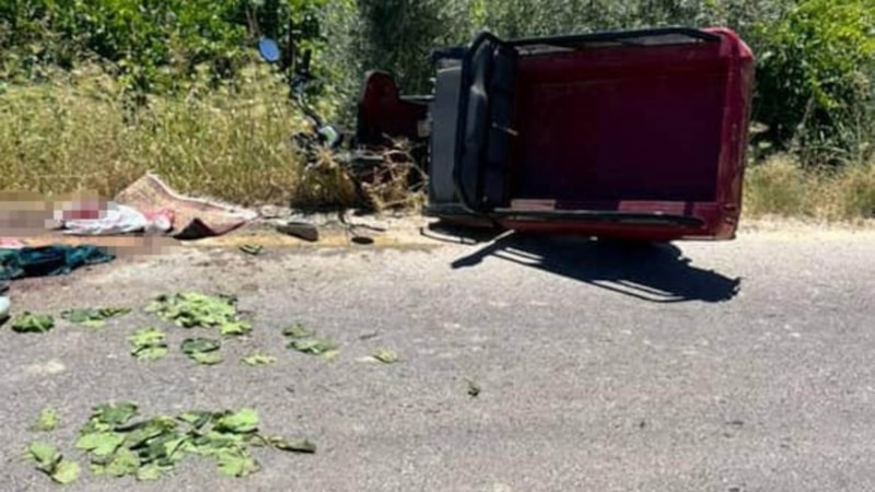 Manisa'da bağdan dönen kadınlar kaza yaptı: 1 ölü