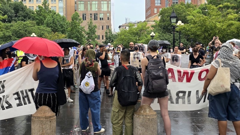 ABD'de Trump ve Netanyahu karşıtı protesto: Özgür Filistin, Özgür İran