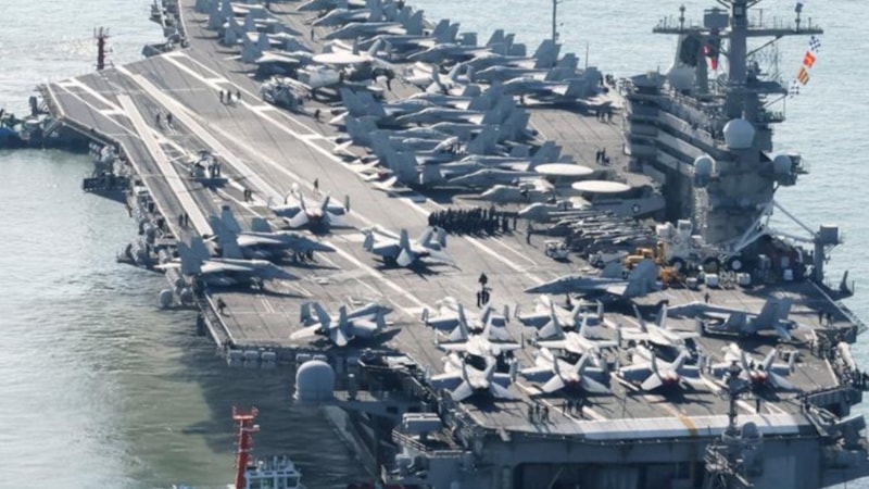 ABD’nin dev uçak gemisi Arap Denizi'nde: İran'a çok yakın bir noktada görüntülendi