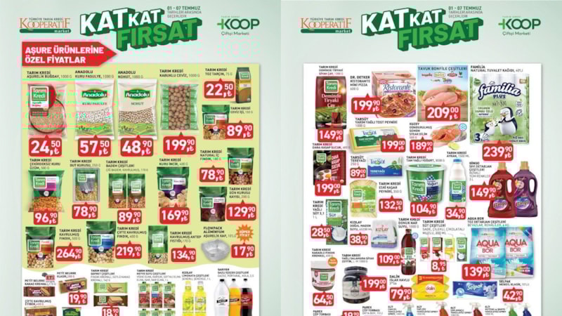 Aşurelik ürünler Tarım Kredi’de ucuzladı: Buğday, nohut, kuru üzüm, dut, kuru incir…