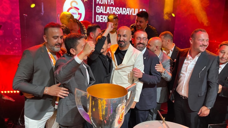 Galatasaray'ın şampiyonluğu Konya'da kutlandı