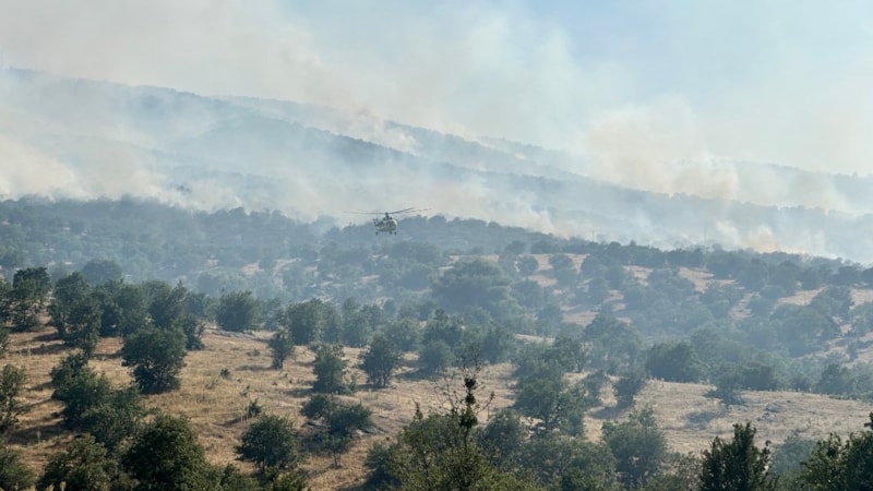 Uşak’ta tarım arazisinde yangın