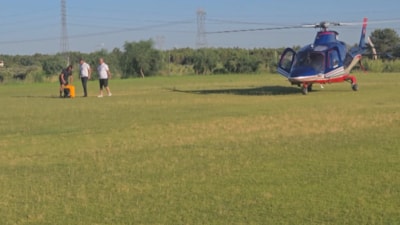 Emre Belözoğlu, tesislere helikopterle indi