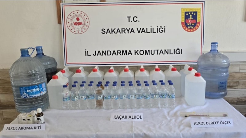 Sakarya'da sahte içki operasyonu: 1 gözaltı