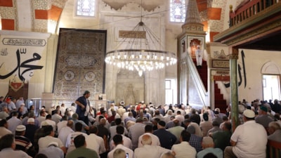Ali Erbaş, Edirne'deki Eski Cami’de hutbe irat etti