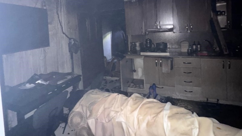 Bolu'da cami lojmanında yangın