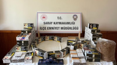 Tekirdağ'da kaçak tütün operasyonu
