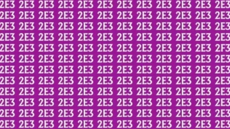 Sadece %1’i görebiliyor! Bu resimdeli gizli “2F3” nerede?