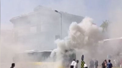 İstanbul'da İETT otobüsünde yangın