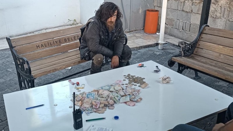 Şanlıurfa’da dilencinin üzerinden 20 bin lira çıktı