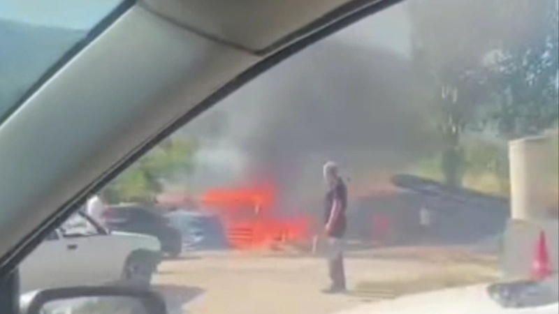 Karabük'te kömür ve odun deposu alev aldı