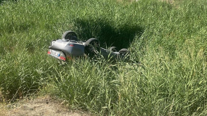 Kırıkkale'de otomobil takla attı: Aynı aileden 5 yaralı