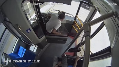 Çorum'da halk otobüsü şoförünün dikkati faciayı önledi