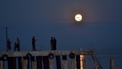 Bitlis'te dolunay görsel şölen sundu