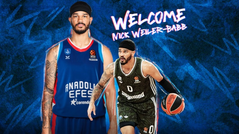 Anadolu Efes, Nick Weiler-Babb'ı kadrosuna kattı