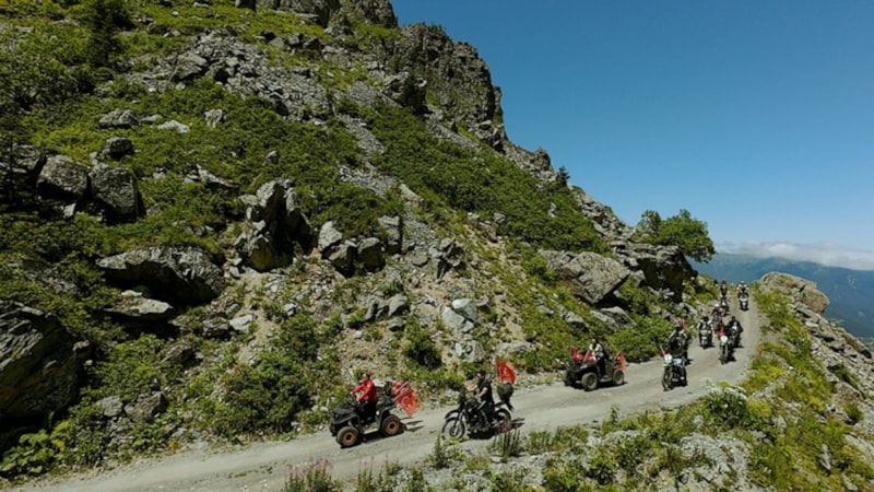 Zorlu Derebaşı virajları motosiklet tutkunlarını ağırladı