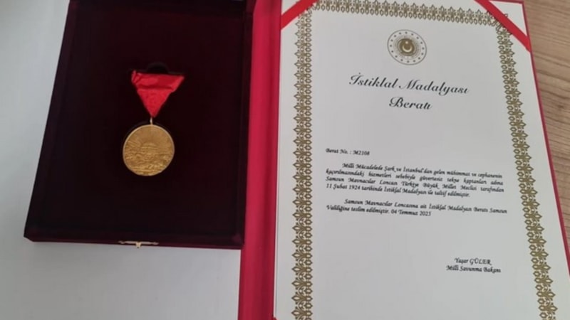 Samsun'a 101 yıl sonra İstiklal Madalyası verilecek