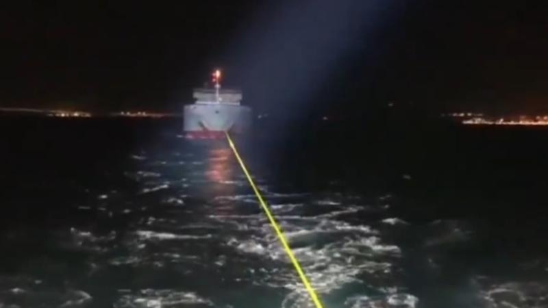 Çanakkale Boğazı'nda kargo gemisi arızalandı