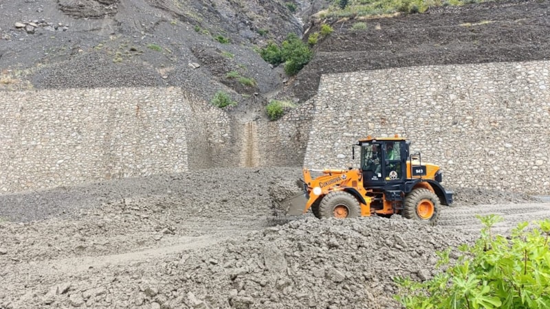 Artvin'de heyelan meydana geldi