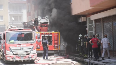 Niğde'de iş yeri deposunda yangın