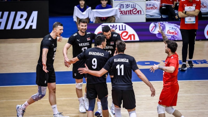 A Milli Erkek Voleybol Takımı, Almanya'yı yendi