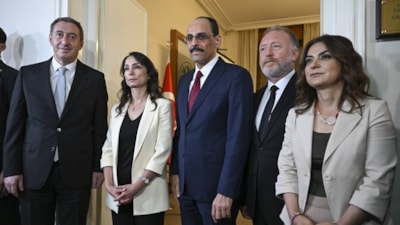 İbrahim Kalın, DEM Grubu ile bir araya geldi