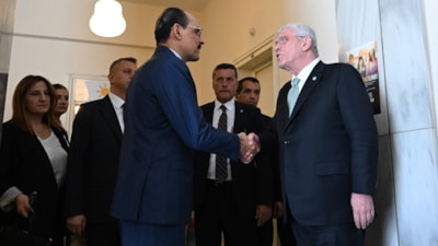 MİT Başkanı Kalın, Müsavat Dervişoğlu ile görüştü