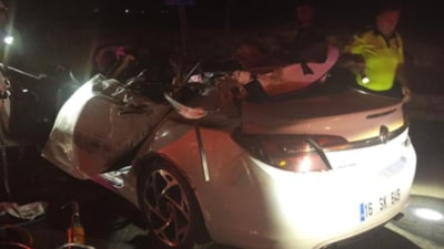 Bursa'da feci kaza: Polis ve ailesi can verdi