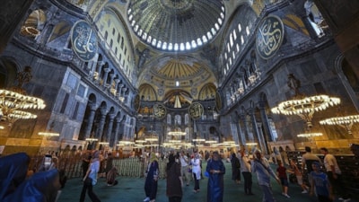 Ayasofya-i Kebir Camii yapay zekayla korunuyor