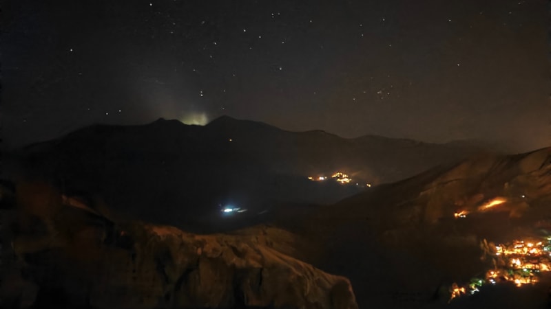 Erzurum-Artvin sınırında büyük ve parlak tanımlanamayan bir cisim görüldü